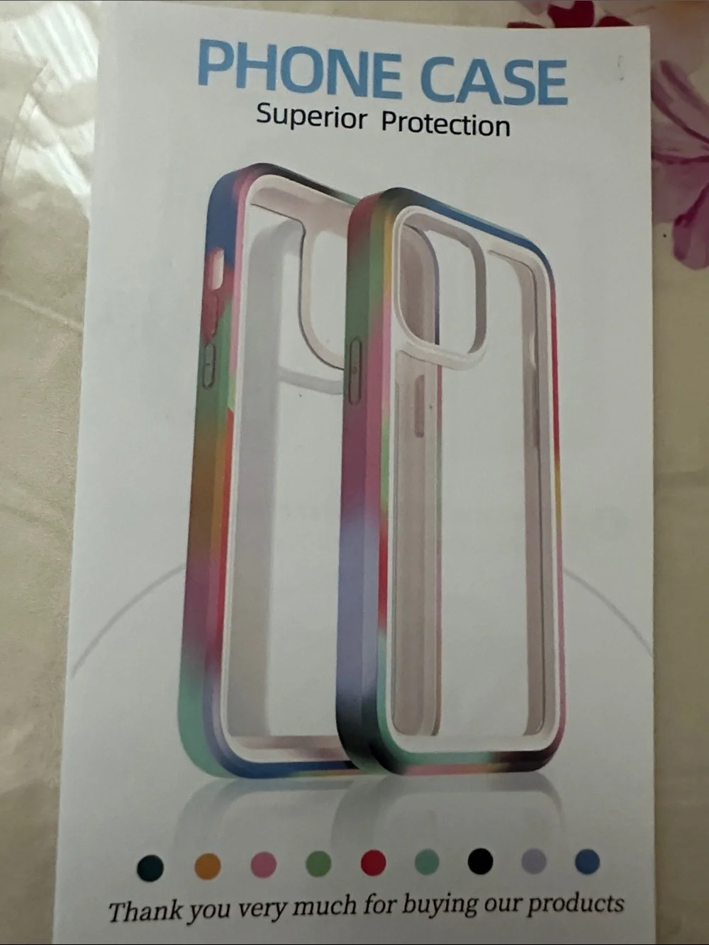 Red Phone Case - Clear Back Protective Case IPhone 12 Pro Max NWT